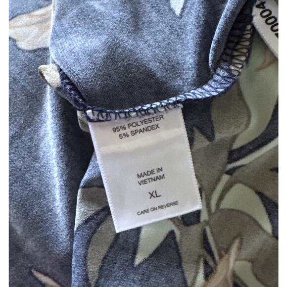 NEW YORK & COMPANY 7Th Avenue Womens Size XL Sleeveless Keyhole Floral Shirt Top - Picture 6 of 7